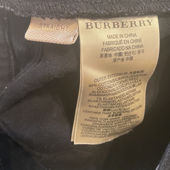 Mens Burberry Brit JEANS BLACK! Straight Like New! Flawless! 32 x 32”🔥🖤 - Picture 5 of 11